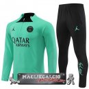 Paris Saint Germain Insieme Completo Verde Nero Felpa Da Allenamento 2022-23