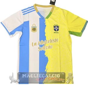 Thailandia Speciale Maglia Brasile 2026 Blu II Giallo
