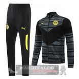 Borussia Dortmund Insieme Completo Grigio Nero Giallo Giacca 2022-23