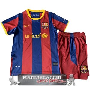 Barcelona Retro Set Completo Bambino Maglia Calcio Home 2010-2011