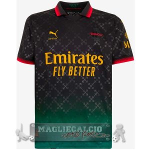 Thailandia Fourth Maglia Calcio AC Milan 2024 2025 Nero Verde