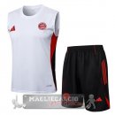 Set Completo Formazione Senza Maniche Maglia Bayern Monaco 2025 2026 Bianco Rosso Nero