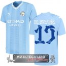 NO.17 De Bruyne Tailandia Home Maglia Calcio Manchester City 2023-24