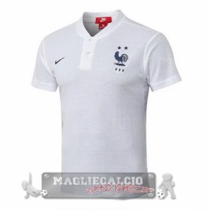 Francia Bianco Blu Maglia POLO 2019
