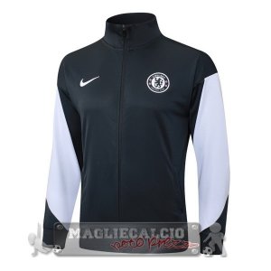 Lunga Zip Giacca Chelsea 2025 2026 Grigio Navy Bianco