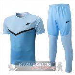 Formazione Set Completo Maglia Calcio Nike 2022-2023 Blu Luce