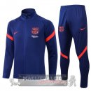 Barcellona Insieme Completo I Blu Arancione Giacca 2021-22