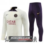 Paris Saint Germain Giocatori Insieme Completo Giallo Purpureo Felpa Da Allenamento 2023-24