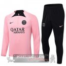 Paris Saint Germain Insieme Completo Rosa Nero Giacca 2022-23