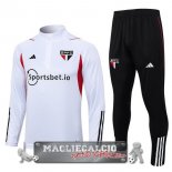 Sao Paulo Insieme Completo Bianco Rosso Nero Felpa Da Allenamento 2023-24