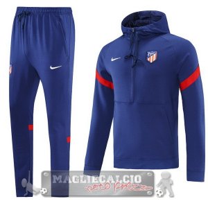 Atletico Madrid Insieme Completo Blu Navy Giacca Con Capucha 2021-22