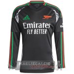 Thailandia Away Manica lunga Arsenal 2024 2025 Nero