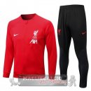 Liverpool Insieme Completo Rosso Nero Giacca 2022-23