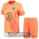 Chelsea Set completi Bambino Maglia Calcio Portiere 2022-23 Arancione
