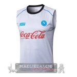 Maglia Senza Maniche Formazione Napoli 2025 2026 Bianco Rosso