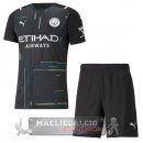 Manchester City Set completi Bambino Maglia Calcio portiere 2021-22 nero