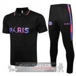 Paris Saint Germain nero purpureo Maglia Set Completo POLO 2021-22