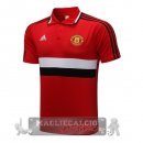 Manchester United rosso I bianco nero Maglia POLO 2021-22