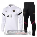 Paris Saint Germain Insieme Completo bianco II nero Giacca 2021-22