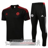 Bayern Munchen Set Completo Nero Maglia POLO 2021-22
