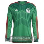 Home Manica lunga Maglia Calcio Messico 2022