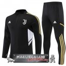 Juventus Insieme Completo Nero II Bianco Felpa Da Allenamento 2022-23