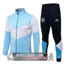 Manchester City Insieme Completo Blu Bianco Giacca 2021-22