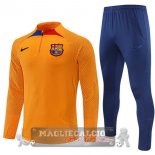 Barcellona Insieme Completo Arancione I Blu Giacca 2022-23
