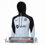Giacca Felpa Cappuccio Barcelona 2023-24 Nero Blu
