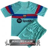 Barcelona Set Completo Bambino Maglia Calcio Concetto 2023-2024 Blu Verde