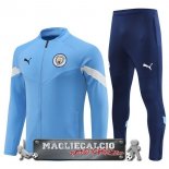 Manchester City Insieme Completo Bambino Felpa Da Allenamento 2022-23 blu