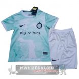 Inter Milan Set Completo Bambino Maglia Calcio Away 2022-23