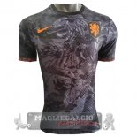 Tailandia Speciale Giocatori Maglia Calcio Paesi Bassi 2022 Nero