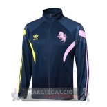 Ropa Deportiva Con Cremallera Larga Juventus 2024 2025 Blu Marino I Rosa