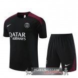 Formazione Set Completo Bambino Paris Saint Germain 2023-24 Nero Rosso
