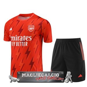 Arsenal Insieme Completo Bambino Formazione 2023/2024 rosso-I-nero