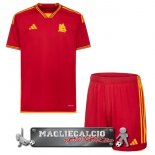AS Roma Set Completo Bambino Maglia Calcio Home 2023-24