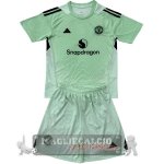 Portiere Set Completo De Bambino Manchester United 2025 2026 Verde Luce