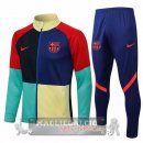 Barcellona Insieme Completo Blu Verde Rosso Giacca 2021-22