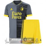 Feyenoord Rotterdam Set Completo Bambino Maglia Calcio Away 2021-22 grigio