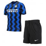 Inter Milan Set Completo Bambino Maglia Calcio Home 2020-21