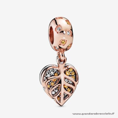 Pandora Italia Pandora Rose Foglie Scintillanti Appese Fascino Net