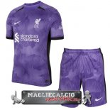 Liverpool Set Completo Bambino Maglia Calcio Terza 2023-24