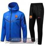 Barcellona Insieme Completo Blu Felpa Cappuccio 2022-23