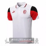 AC Milan Bianco Rosso Nero Maglia POLO 2021-22