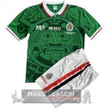 Messico Set Completo Bambino Maglia Calcio Retro Home 2022