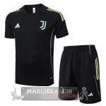 Set Completo Maglia Formazione Juventus 2025 2026 Nero Rosa