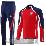 Bayern Monaco Insieme Completo blu navy rosso bianco Giacca 2021-22 Bayern Monaco Insieme Completo blu navy rosso bianco Giacca 2021-22