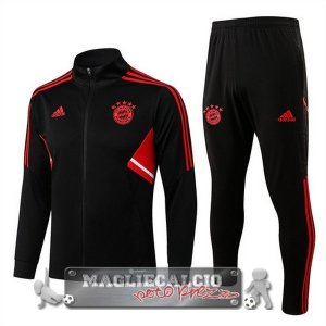 Bayern Monaco Insieme Completo Nero I Rosso Giacca 2022-23