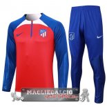 Atletico Madrid Insieme Complet Rosso Blu Rosa Felpa Da Allenamento 2023-24